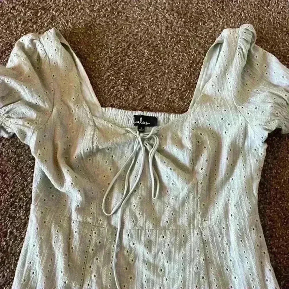 lulus Rapunzel Sage Green Sundress - Picture 5 of 6